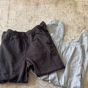 American Eagle Outfitters Kids Black and Gray Joggers